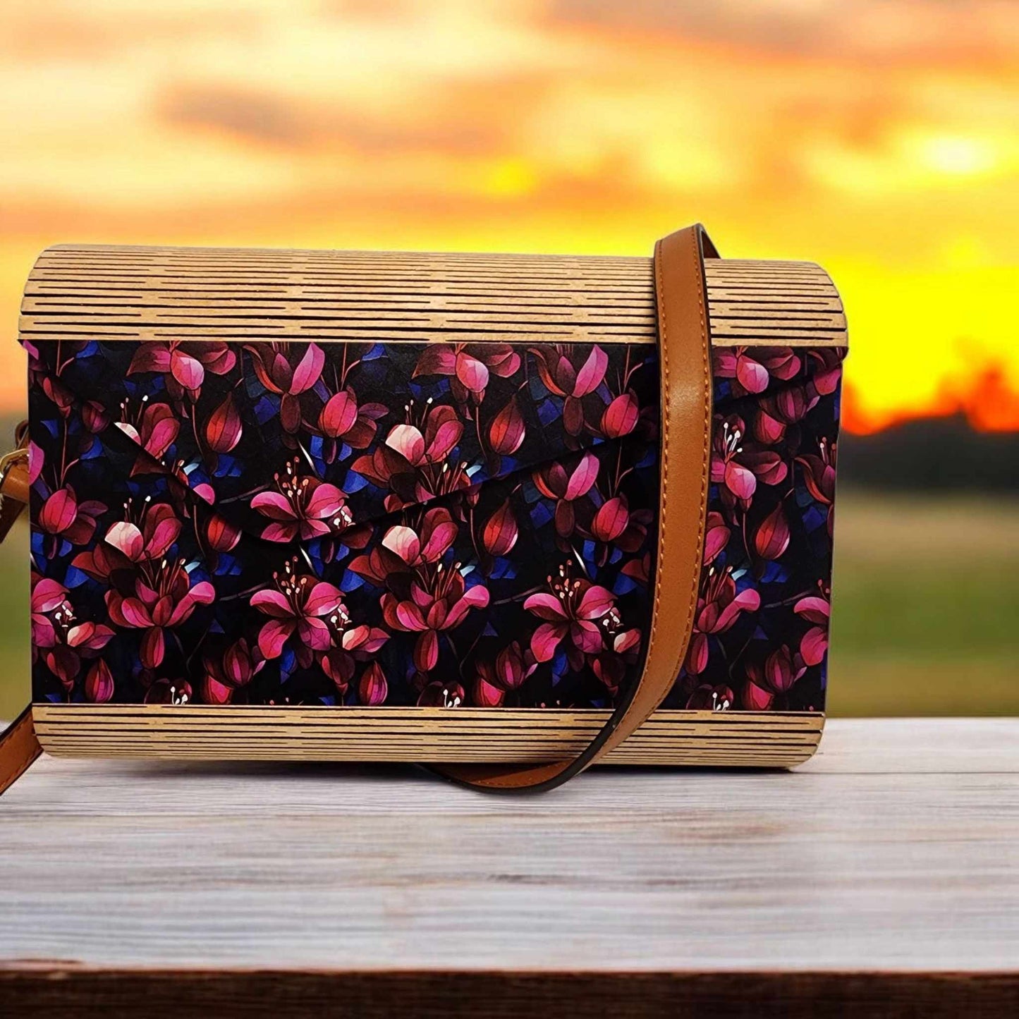 Danielle Wooden Handbag