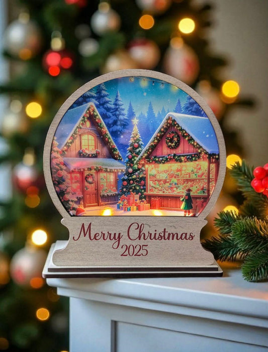 Merry Christmas 2025 Snowglobe