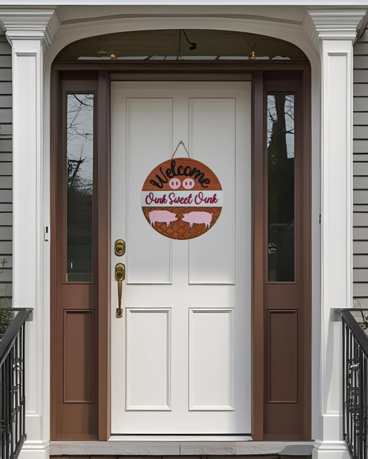 Oink Sweet Oink Door Hanger